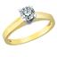 Помолвочное кольцо из белого и желтого золота 750 пробы с 1 бриллиантом 0,49 карат, артикул R-TRN04603-02, цена 110 611,00 ₽