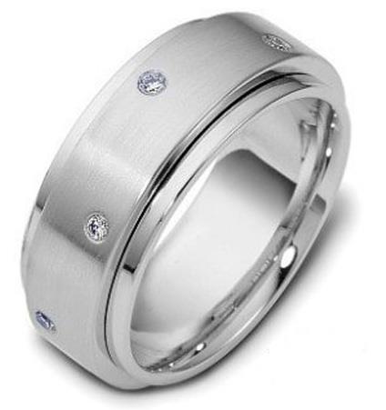 Обручальное кольцо с бриллиантами из золота 585 пробы, артикул R-1768/001