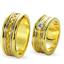 Обручальные кольца парные из золота 585 пробы серия 