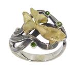 Кольцо Золотая Рыбка серебро, артикул R-136906