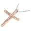 Цепь с подвеской в форме православного креста с бриллиантами 0,42 карат, артикул R-DNK03817-02, цена 47 354,00 ₽