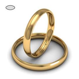 Обручальное кольцо из розового золота, ширина 3 мм, комфортная посадка, артикул R-W635R