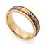 Обручальное кольцо с 1 бриллиантом белое и розовое золото 585 проба, артикул R-ТС L 1912-3, цена 28 277,10 ₽