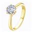 Помолвочное кольцо с 1 бриллиантом 0,25 ct 4/5  из желтого золота 585°, артикул R-GGR31-1, цена 46 500,00 ₽