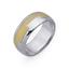 Обручальное кольцо из двухцветного золота 585 пробы, артикул R-СЕ016, цена 38 016,00 ₽