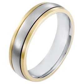Эксклюзивное обручальное кольцо из золота 585 пробы, артикул R-F1543