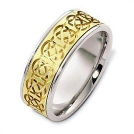 Эксклюзивное обручальное кольцо из золота 585 пробы, артикул R-025231/001