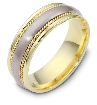 Эксклюзивное обручальное кольцо из золота 585 пробы, артикул R-H2358