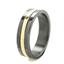 Обручальное кольцо из титана со вставкой из золота, артикул R-Т8030, цена 12 900,00 ₽