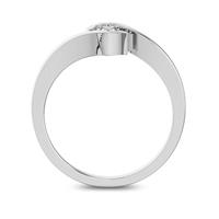 Помолвочное кольцо 1 бриллиантом 0,34 ct 4/5 из белого золота 585°