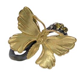 Кольцо бабочка серебро 925°, артикул R-139399