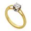 Помолвочное кольцо с 1 бриллиантом 0,49 ct 7/7 желтое и белое золото, артикул R-TRN02681-02 , цена 134 850,00 ₽