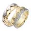 Эксклюзивные обручальные кольца 70 бриллиантов белое желтое золото, артикул R-ТС 2258, цена 193 581,00 ₽
