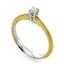 Помолвочное кольцо с 1 бриллиантом 0,15 ct 4/4 из желтого из  белого  золота, артикул R-R54631, цена 22 980,00 ₽