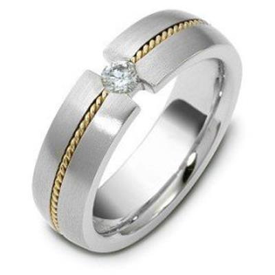 Обручальное кольцо с бриллиантами серии "Diamond" из золота 585 пробы, артикул R-1562