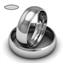 Обручальное кольцо из платины, ширина 6 мм, комфортная посадка, артикул R-W669Pt, цена 81 440,00 ₽