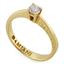 Помолвочное кольцо из желтого золота 585 пробы с 1 бриллиантом 0,22 карат, артикул R-НП D8, цена 58 275,00 ₽