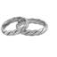 Обручальные кольца парные из белого золота с бриллиантами, артикул R-ТС 3397, цена 63 158,40 ₽