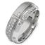Обручальное кольцо из белого золота 750 пробы с бриллиантами, артикул R-2100/750, цена 53 350,00 ₽