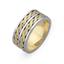 Обручальное кольцо из двухцветного золота 585 пробы, артикул R-СЕ007, цена 52 380,00 ₽