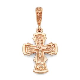 Крест православный нательный Распятие Иисуса Христа, артикул R-KRZ0501-3