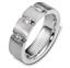 Обручальное кольцо с бриллиантами из белого золота 585 пробы, артикул R-2489, цена 111 716,00 ₽