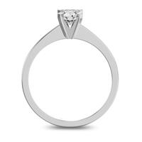 Помолвочное кольцо 1 бриллиантом 0,5 ct 4/5 из белого золота 585°