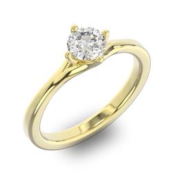 Помолвочное кольцо 1 бриллиантом 0,50 ct 4/5 из желтого золота 585°, артикул R-D36646-1