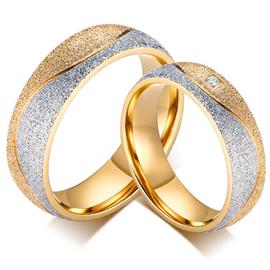 Обручальные кольца парные с бриллиантами из золота 585 пробы, артикул R-ТС AL2323-12