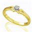 Помолвочное кольцо с 1 бриллиантом 0,19 ct 4/5  из желтого золота 585°, артикул R-D40074-1, цена 33 750,00 ₽