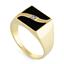 Мужское кольцо с 1 бриллиантом 0,02 ct 3/6 и ониксом из желтого золота, артикул R-6442, цена 28 000,00 ₽