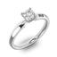 Помолвочное кольцо 1 бриллиантом 0,5 ct 4/5 из белого золота 585°, артикул R-D42635-2, цена 229 497,06 ₽