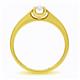 Помолвочное кольцо с 1 бриллиантом 0,10 ct 4/5  из желтого золота 585°
