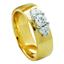 Обручальное кольцо из желтого и белого золота 585 пробы, артикул R-3290, цена 309 477,30 ₽