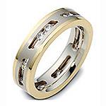 Обручальное кольцо с бриллиантами, артикул R-2061